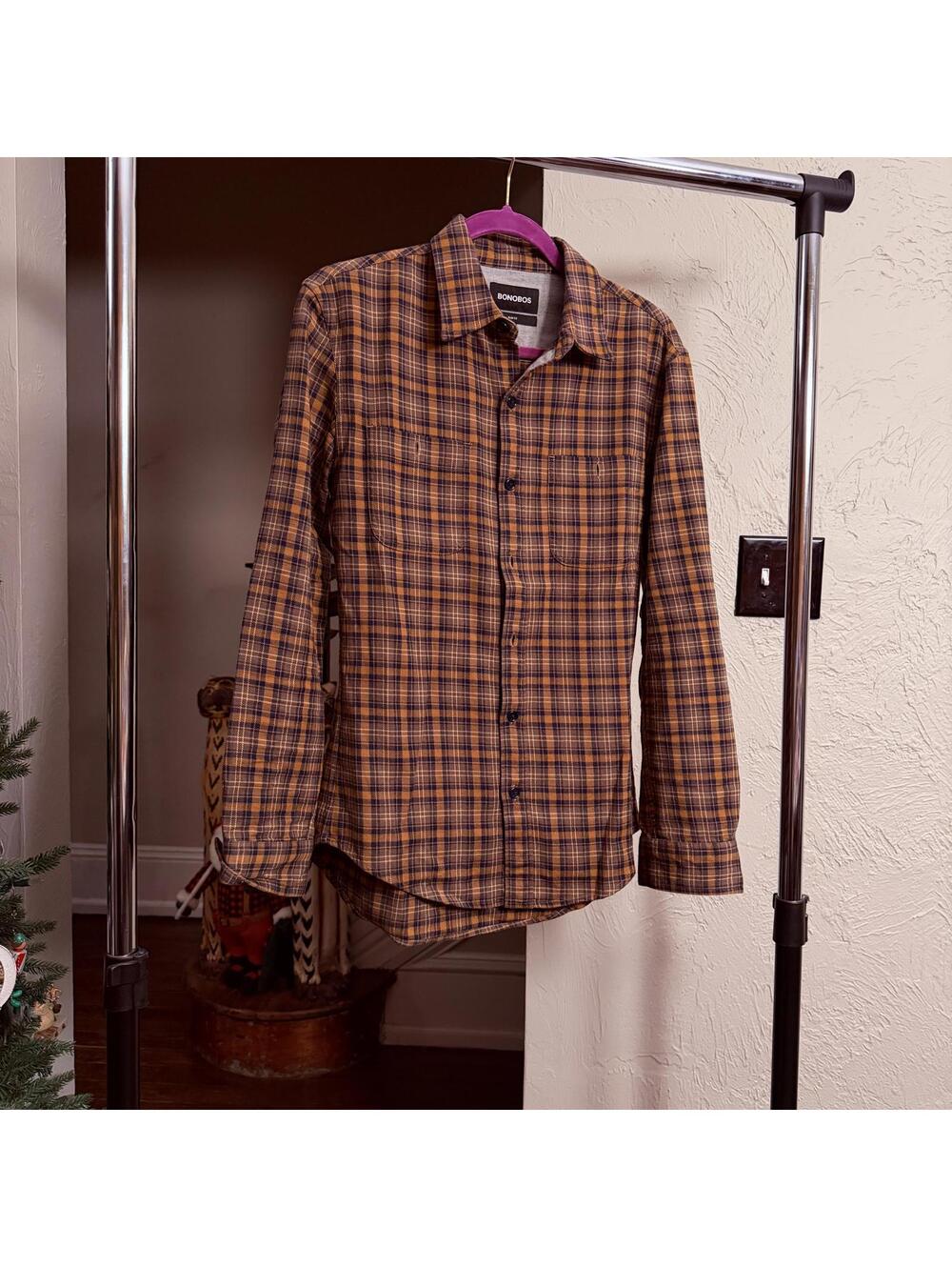 Bonobos Slim Fit Plaid Casual Shirt - Small